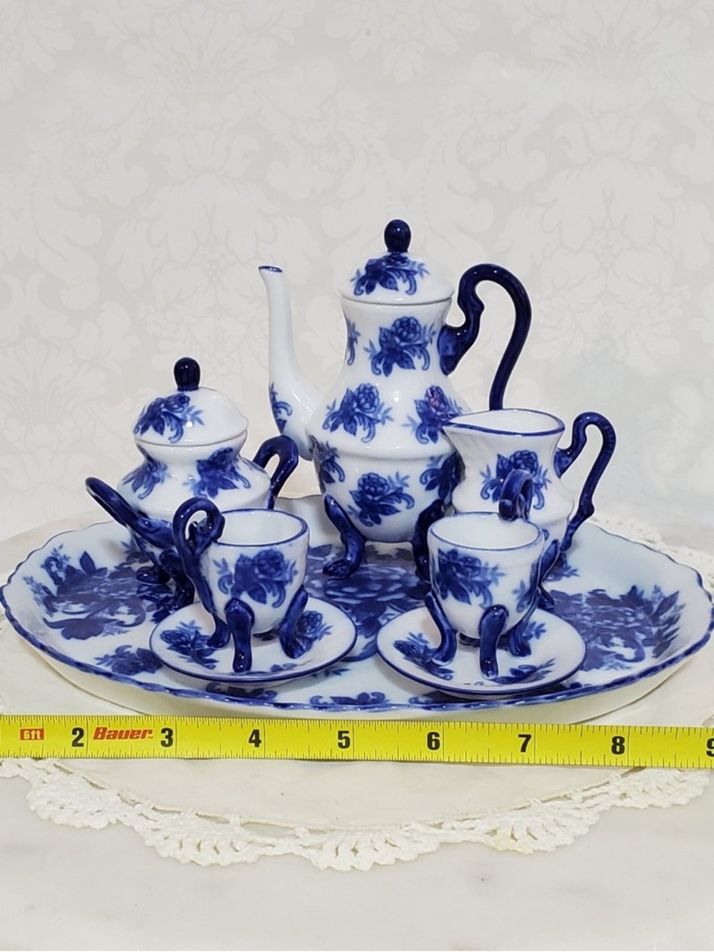 💙(UT) Vintage “Flow Blue” Childs Tea Set - Picture 8 of 10